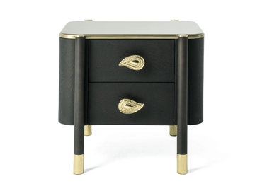 WOODSTOCK - Wooden bedside table with drawers by ETRO Home Interiors - view 2